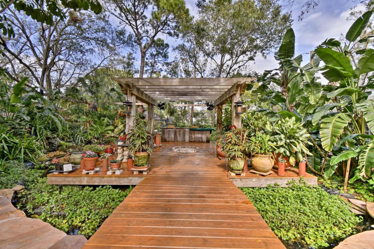 Sarasota Bungalow With Pergola, Garden And Waterfalls! Villa Exteriör bild