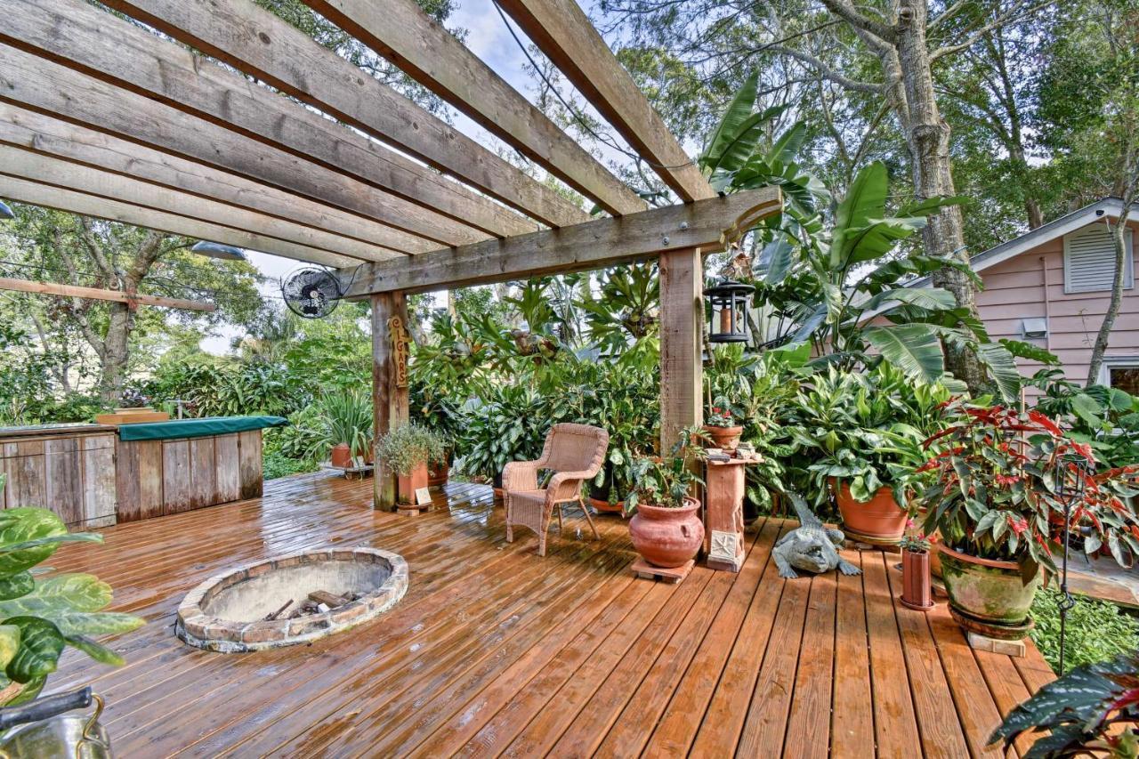 Sarasota Bungalow With Pergola, Garden And Waterfalls! Villa Exteriör bild